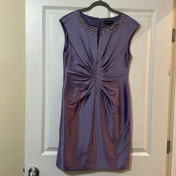 Jessica Howard Dresses & Skirts - Jessica Howard Beaded Jeweled Lavender Mother Bride Groom Wedding Dress, Size 12